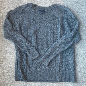 GAP - Women’s Gray Cable Knit Sweater - Medium